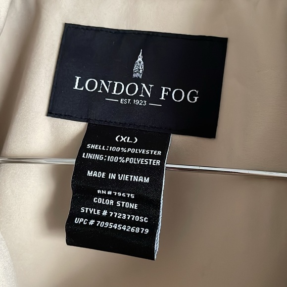 London fog stone  Trench Coat - Picture 6 of 11